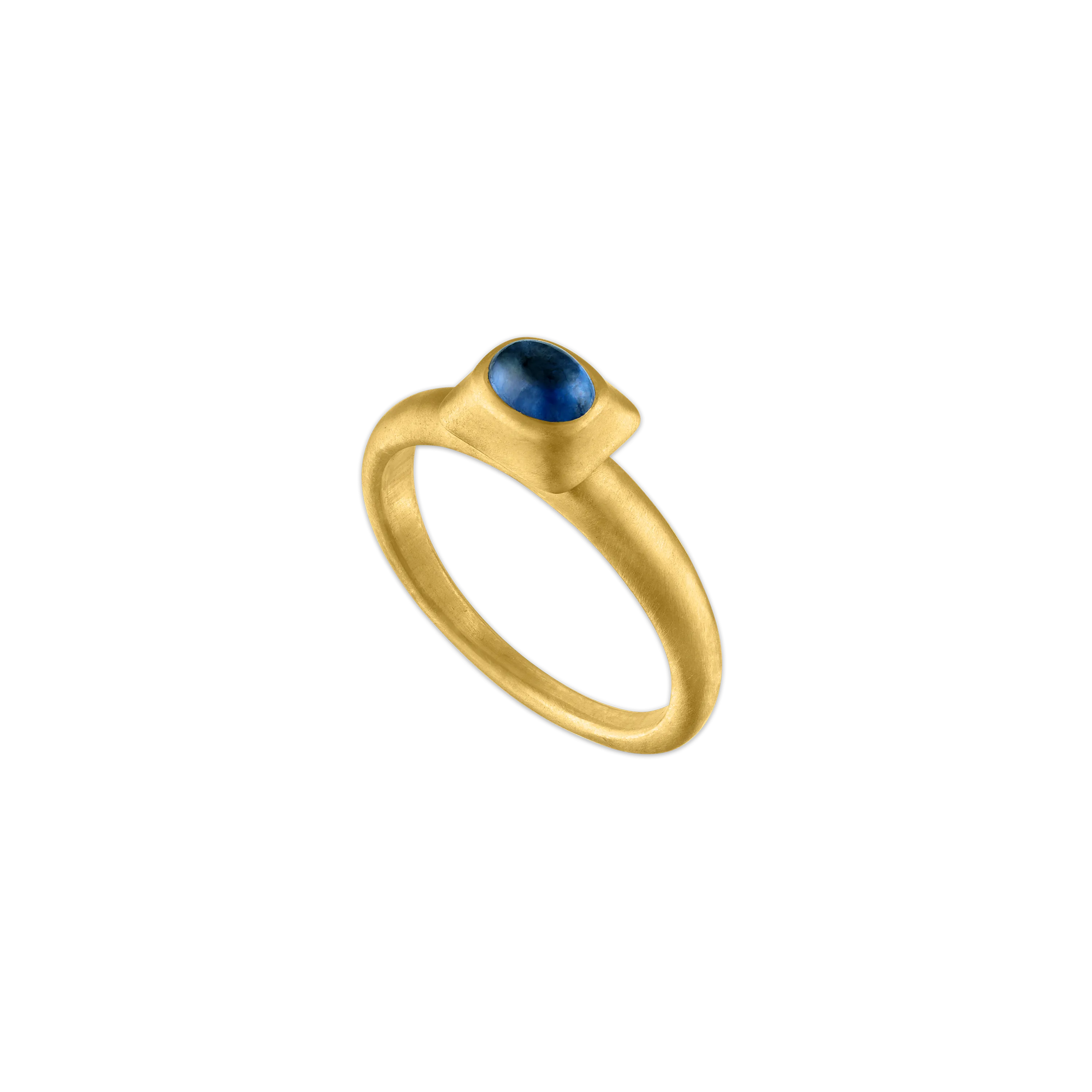 Blue Sapphire Pinch Ring