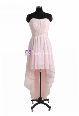 High-Low Fancy Dress Stylish Party Dress Ice Pink Cocktail Dress Prom Dress Evening Dress (PR28258)