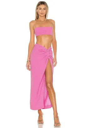 NATALIE ROLT Kaia Skirt   Kylie Crop (Pink) - RRP $440