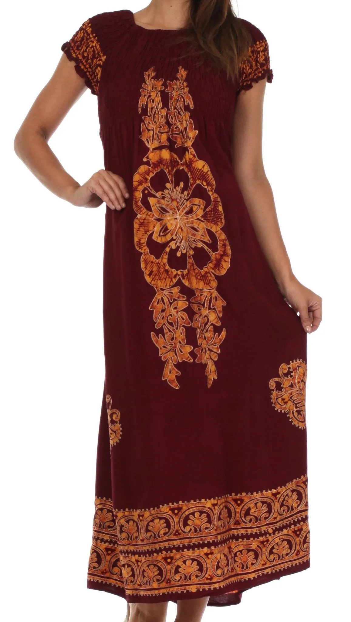 Sakkas Leilani Batik Maxi Dress