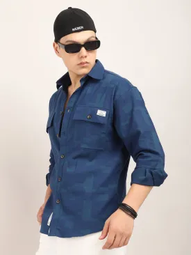 Shirtolo Plain Royal Blue Shirt