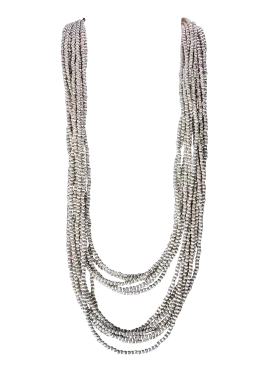 Sterling Silver 7-Strand Necklace | Artisan Handmade