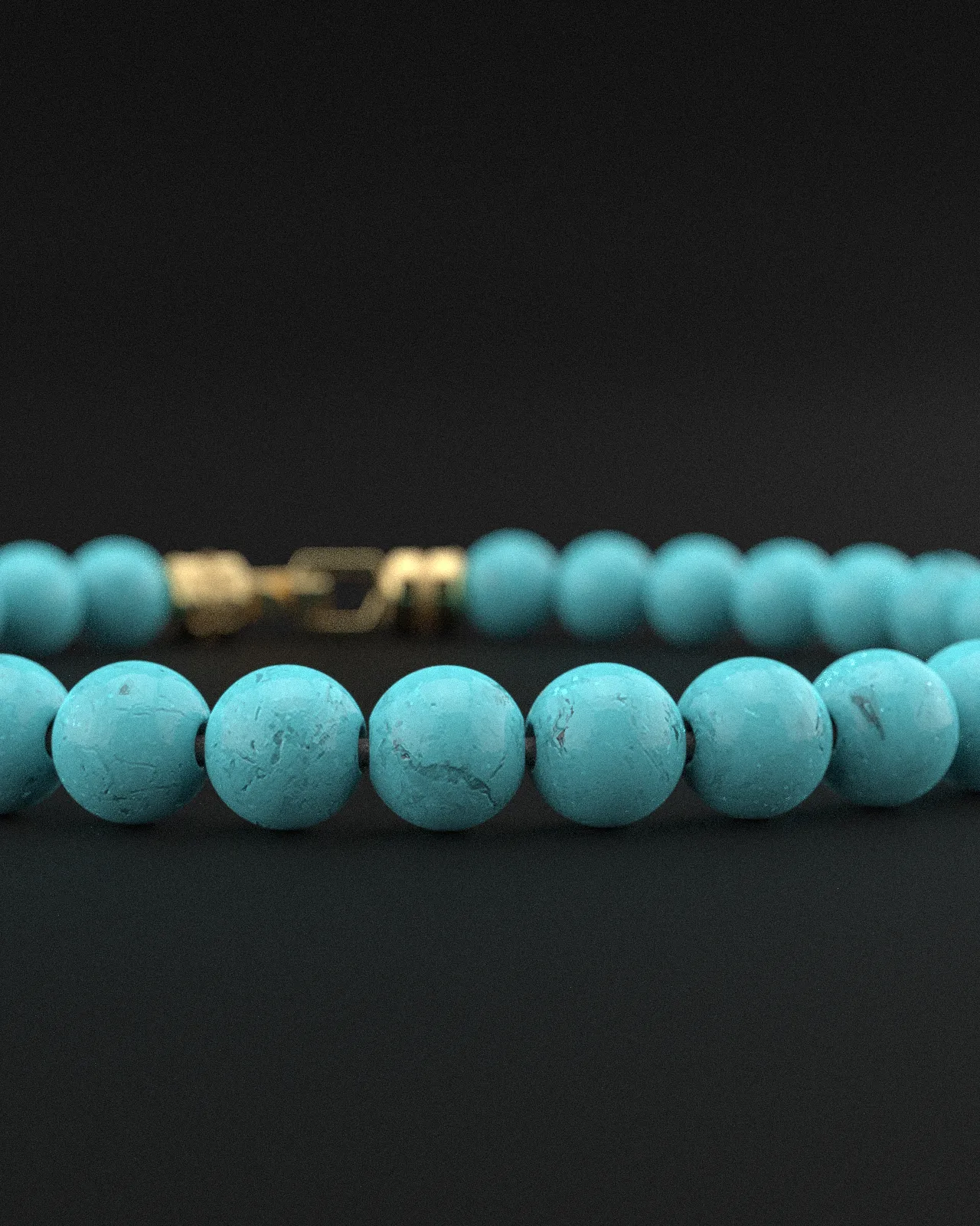 Turquoise Matte Bracelet 6mm | VERTEX