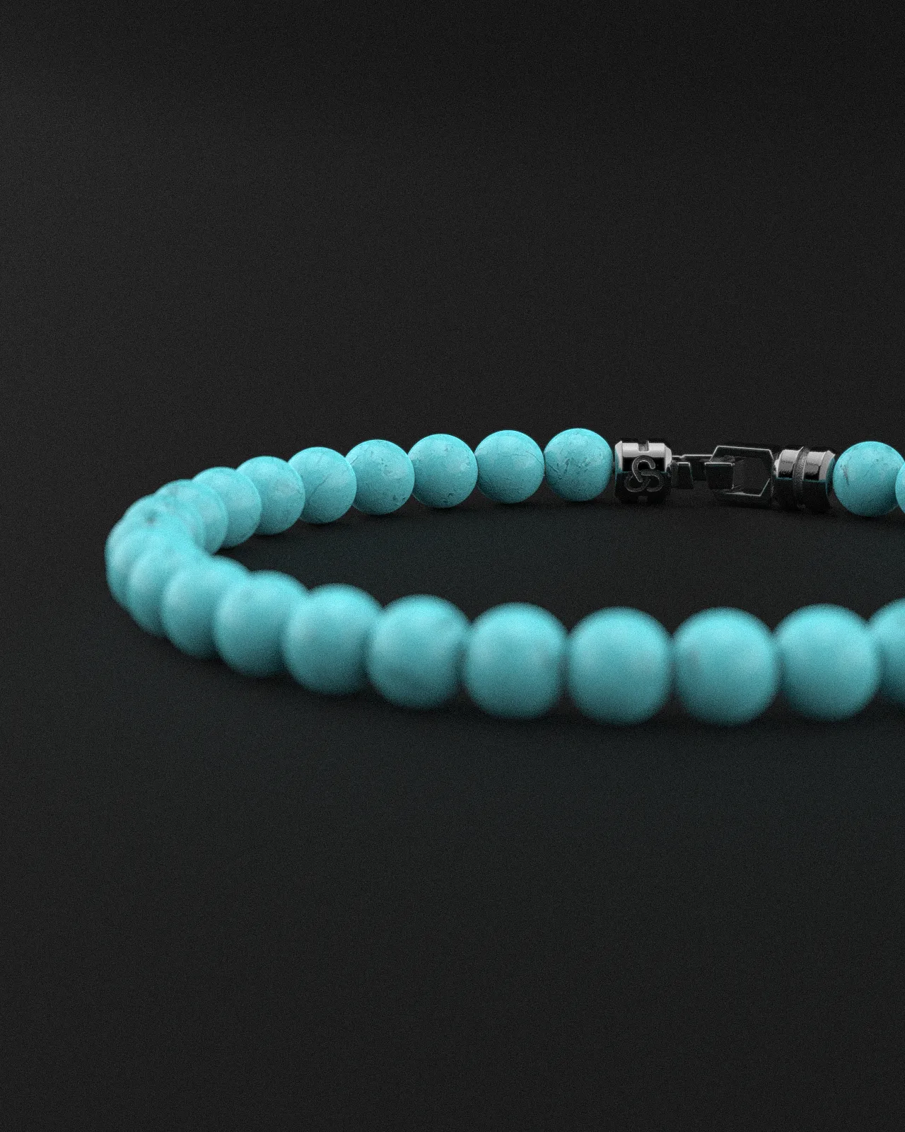 Turquoise Matte Bracelet 6mm | VERTEX