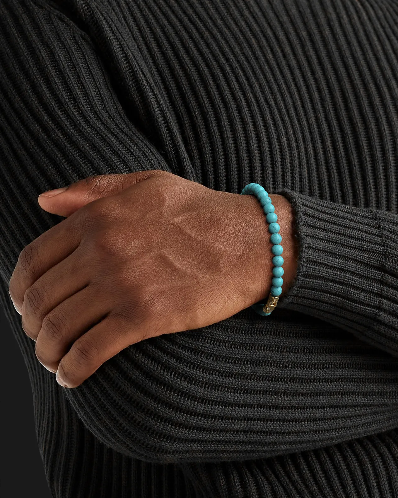 Turquoise Matte Bracelet 6mm | VERTEX