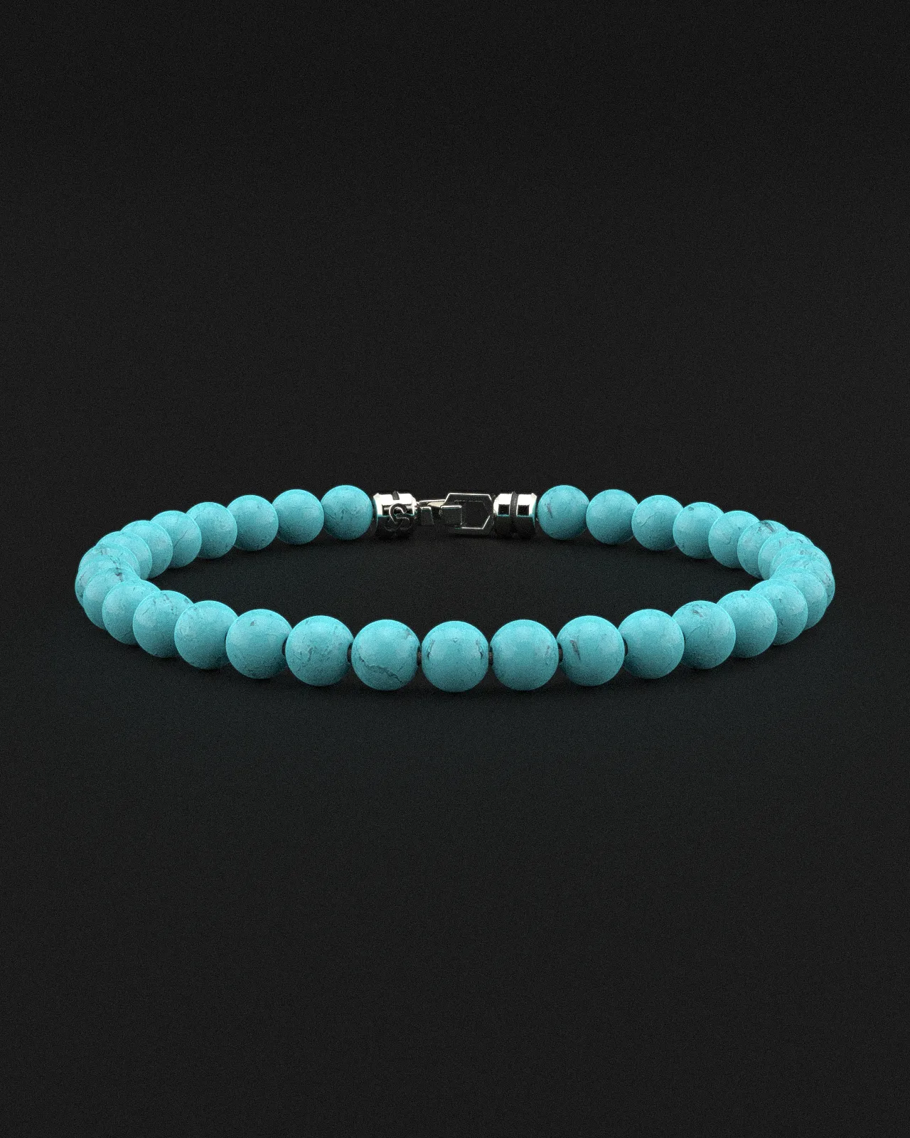 Turquoise Matte Bracelet 6mm | VERTEX