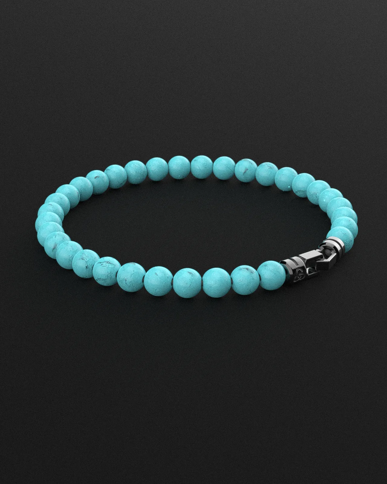 Turquoise Matte Bracelet 6mm | VERTEX