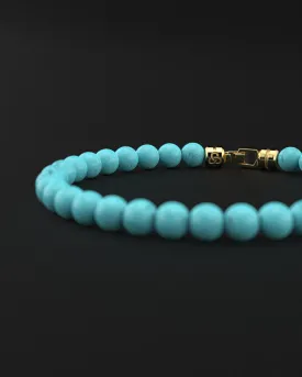 Turquoise Matte Bracelet 6mm | VERTEX