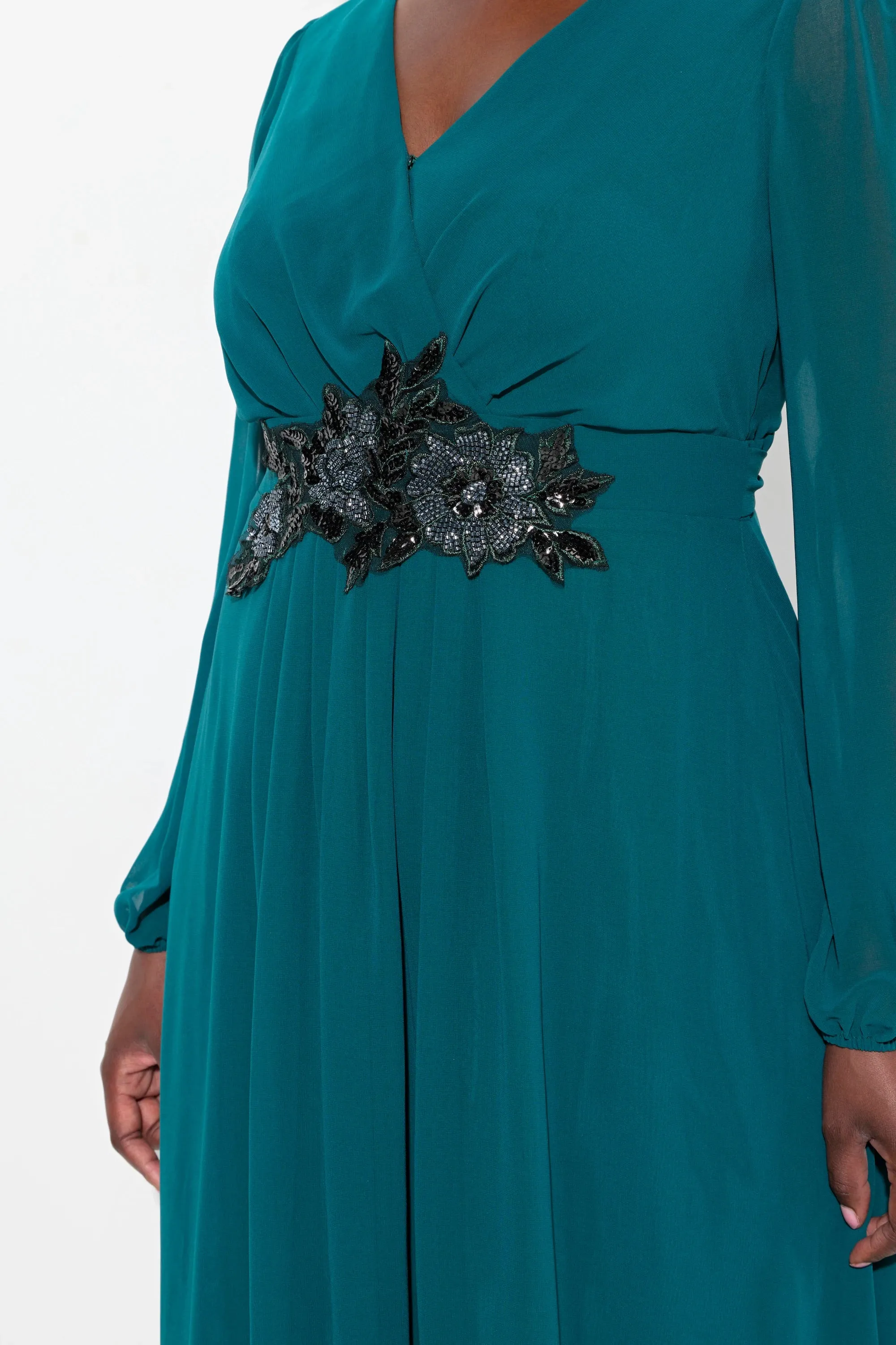 Ulla Popken Evening Dress in Green